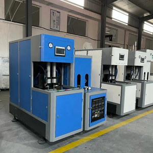 Machine de soufflage de bouteilles en PET semi-automatique à quatre cavités et deux étirements avec contrôle PLC, composants AirTac, moteur - Product Image 4