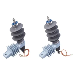 HOGN YH10W Polymeric Housed Metal-Oxide Surge Arrester Gaps 10KA Nominal Discharge Current Lightning Protection Earthing