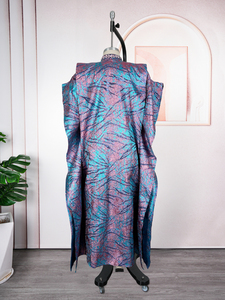 S10769 Vêtement en polyester de haute qualité à imprimé <span class=keywords><strong>africain</strong></span>, style <span class=keywords><strong>boubou</strong></span>, grande taille, à manches courtes pour l'été - Product Image 4