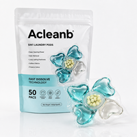 Capsules de lessive personnalisées avec étiquette privée, 8-12 g, nouvelle formule |   Idéal pour les cadeaux 5-en-1 |   Parfum Personnalisé |   Cadeau de Noël OEM