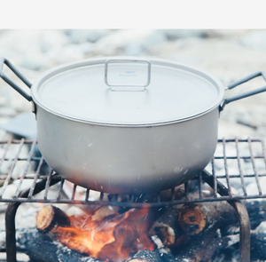 Olla <span class=keywords><strong>de</strong></span> Cocina Ligera <span class=keywords><strong>de</strong></span> <span class=keywords><strong>Titanio</strong></span> para Exteriores con Tapa, para Hervir Agua, Utensilios <span class=keywords><strong>de</strong></span> Cocina para Camping, Duradera y Portátil, con Logotipo Personalizado Gratuito - Product Image 3