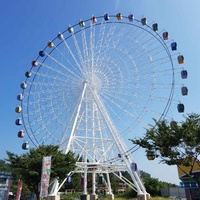Grande roue panoramique de 65 m pour parcs d'attractions ou centres commerciaux, utilisation en extérieur, à vendre