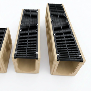 Canal de drenaje de hormigón <span class=keywords><strong>prefabricado</strong></span> de resina duradero con cubierta de hierro dúctil ranurada de alta resistencia para almacén - Product Image 3