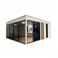 Maison conteneur moderne DW130 à double aile extensible, respirante et efficace pour l'hébergement touristique