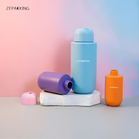 Bouteilles en plastique HDPE personnalisées, tailles 100ml-400ml, avec bouchon à disque pour gel douche, shampoing, après-shampoing
