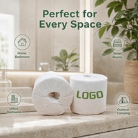 Papier toilette biodégradable et compostable en pâte de bambou, doux, lavable, jetable, respectueux de l'environnement, 2026, fournisseur en gros OEM ODM personnalisé