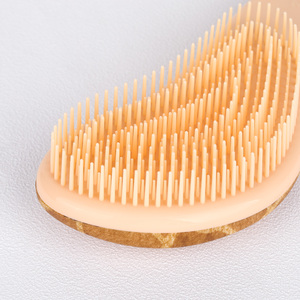Brosse démêlante antistatique confortable et tendance pour massage capillaire, peigne portable en plastique <span class=keywords><strong>rose</strong></span> pour salon de coiffure, offre spéciale pour femmes - Product Image 3