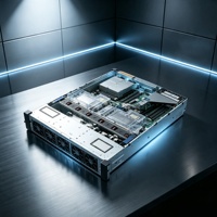 Serveur 2U en rack avec 8 baies de disques SFF, processeur Intel Xeon Silver, 32 Go de RAM DDR4, 6 emplacements PCIe, garantie de 3 ans, alimentation double redondante