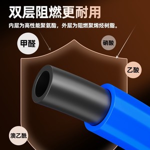 ท่อเชื่อมกันไฟสองชั้น Qingze TPU ขนาด 4 6 8 10 12 มม. ป้องกันประกายไฟ ป้องกันการลวก - Product Image 2