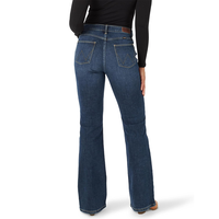 Taille haute femmes Denim pantalon solide mode moustache pantalon moustache Vintage décontracté Flare jean