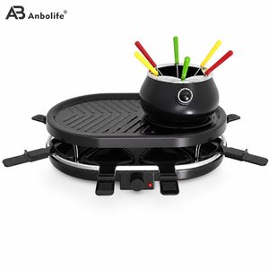 Grill électrique à <span class=keywords><strong>raclette</strong></span> pour 8 personnes avec 8 spatules, plaque de cuisson 41x27,5 cm, revêtement antiadhésif, nettoyage facile, utilisation à domicile ou au restaurant - Product Image 3