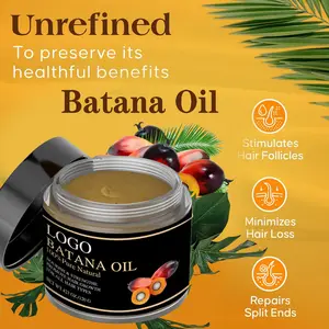 Prevent Hair Loss Repairs Damaged Hair Oil Mask Honduras Pure Natural 100% Raw Batana Oil Private Label