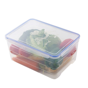Boîtes de conservation <span class=keywords><strong>alimentaire</strong></span> en plastique, boîte de rangement pour réfrigérateur avec couvercle hermétique, contenants empilables pour congélateur, rectangulaires - Product Image 3