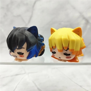 6 pz/set cacciatrice di demoni Tanjirou Nezuko Zenitsu <span class=keywords><strong>Inosuke</strong></span> Mitsuri gatto addormentato Figure in PVC decorazione Desktop Action Figure giocattoli - Product Image 4