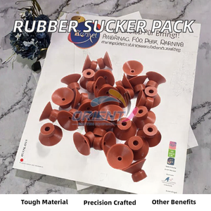 Bền 100 pcs 25x6x15mm cao su Sucker vòi phun New Muller Martini Đỏ Sucker in ấn các bộ phận máy móc - Product Image 3