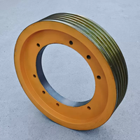 Poulie de traction géante pour ascenseur Kone GETM3.0F, machine sans engrenage, roue à câble métallique 400*5/6*10mm