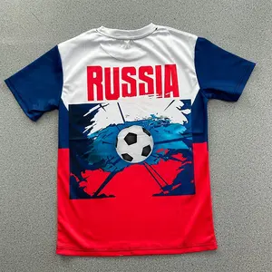 Russland Flagge T-Shirt Lieferant DIY Druck T-Shirts