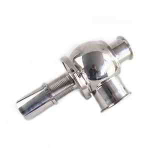 Válvula de seguridad de vapor de acero inoxidable higiénica de grado alimenticio sanitario <span class=keywords><strong>CHYNA</strong></span> PN10 abrazadera soldadura SMS DIN 3A RJT válvula de seguridad de ángulo de unión - Product Image 2