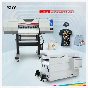 Dtf printer uv tekstil digital printer untuk tshirt i3200 printer dengan mesin press panas pencetakan dtf