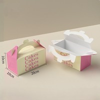 Boîte à pâtisserie en carton tiramisu portable personnalisée pour bricolage Finition mate UV pour la cuisson de gâteaux et desserts Emballage pour les entreprises et les consommateurs