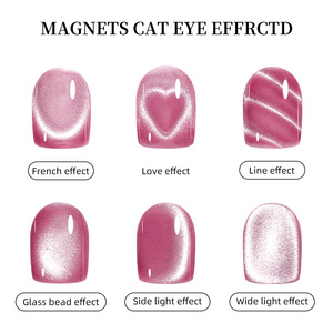 Aimant pour ongles 3-en-1 détachable effet œil de chat, aimant puissant en forme de cœur pour l'effet ligne française, outil magnétique pour nail art et vernis gel - Product Image 2