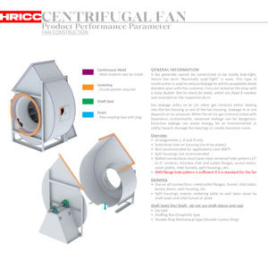 Grote 32KW RVS vrijstaande riemaangedreven centrifugaal ventilator afzuigventilator 30000 cm/h industriële HRICC HRC-919 220V ODM - Product Image 4