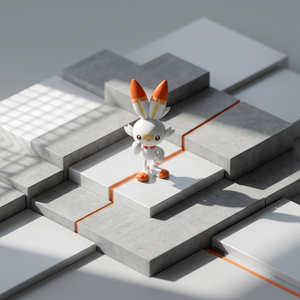 Bandai pokemon Quick 05 Scorbunny, Kit de figurines en plastique, figurine d'anime, jouet à assembler facilement, cadeau pour enfants, collectionneur - Product Image 1