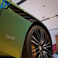 Vinilo para Envolver Automóviles de PVC con Cambio de Color Arcoíris Esmeralda TPU, Cobertura Completa de la Carrocería del Vehículo con Función de Cambio de Color para Ventanas