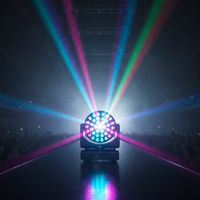 STSLITE Moving Wash Head Bee Eyes LED RGBW/RGBWA Light 37 PCS 40W DMX512 Control for Party Concerts Live Events Wedding