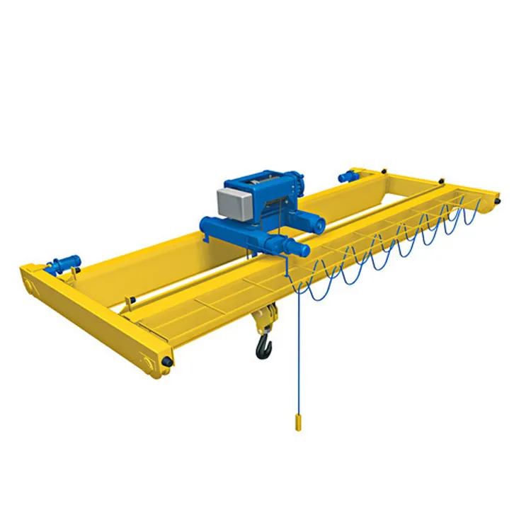 Professionele Ontwerp 6.3 Ton Europa Stijl Dubbele Beam Bovenloopkraan Met Trolley