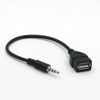 Senye Kabel Vellygood 3,5mm (1/8 Zoll) AUX Audio-Stecker auf USB 2.0 Buchse OTG Adapter Konverterkabel zum Musikabspielen