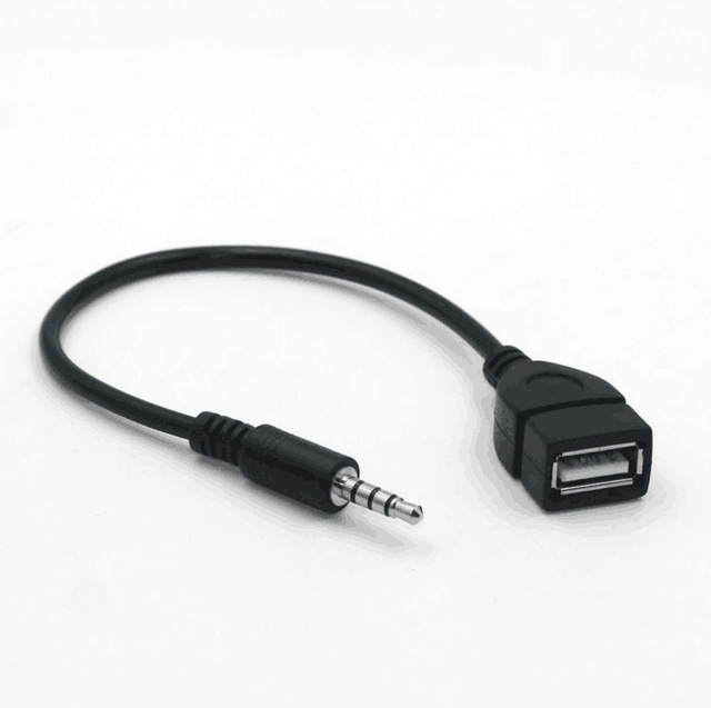 Senye Cable Vellygood 3.5mm (1/8 Inch) AUX Audio Plug Male to USB 2.0 Female OTG Adapter Converter Cable for Playing Music