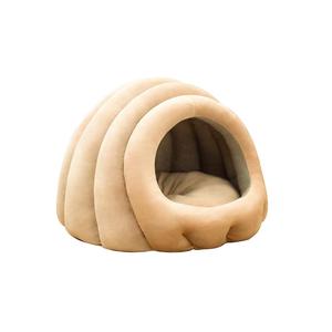 Weiches Plüsch-Raupen-Katzenbett Gemütliches Warmes Kuschel-Katzenbett Realistisches Design Spaßiges Haustiernest Komfortables Atmungsaktives Katzenbett - Product Image 4