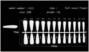 Bigl — autocollants <span class=keywords><strong>à</strong></span> <span class=keywords><strong>ongles</strong></span> artificiels en plastique, 12 coquillages, Clip Stiletto blanc, nouveau fabricant - Product Image 5