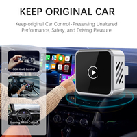 Adaptateur sans fil CarPlay OEM ODM 2 en 1, dongle Android Auto USB Bluetooth 5.4, mise à niveau OTA, compatible avec 98% des voitures