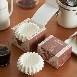 SIYUE grosir 2-4 cangkir kopi Bar kue berbentuk tangan buatan tangan Origami Tuang di atas kopi kertas Filter mangkuk 2248