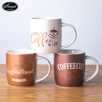 Usine en gros tasse à café en céramique pour hommes et femmes logo doré personnalisé tasse à thé en céramique tasses à thé en porcelaine