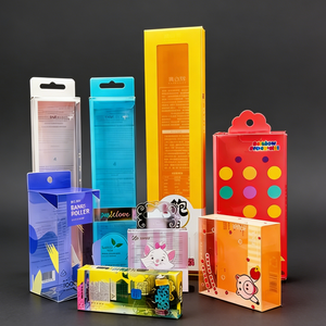 Caja de Regalo de Plástico Transparente Personalizada en Forma de Cilindro para Lápiz Labial y Crema Facial, Protector de Vinilo Transparente Plegable de PET - Product Image 3