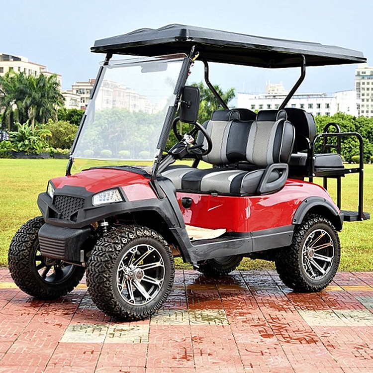 Лучшая марка OEM, 4 человека, гольф-мобиль, AX-V2 + 2-4*4, электрические Гольф-мобили со складным сиденьем