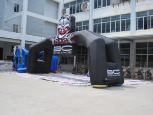 Inflatable BC Bike Archway with Digital Printing and Electric <b>Pump</b> Over 12ft Tall for Advertising Events - Product Image 3