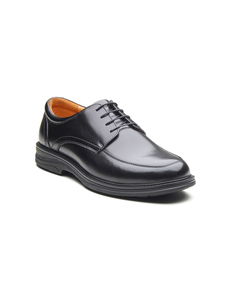 Zapatos Derby Clásicos Importados de Cuero para Hombre con Punta Redondeada, Cierre Tradicional con Cordones y Forro de Cuero DD - Product Image 5