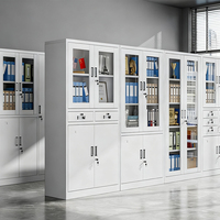 Archivador de Acero Antivuelco para Oficina con 3 Cajones y Ranuras para Etiquetas, Clasificación Fácil de Archivos para Consultorías y Oficinas en Casa