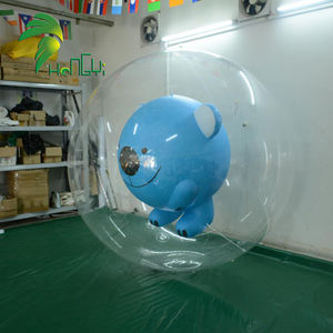 Doppio pallone gonfiabile trasparente della fabbrica con il pallone gonfiabile dell'orso all'interno, pallone gigante personalizzato gonfiabile - Product Image 5