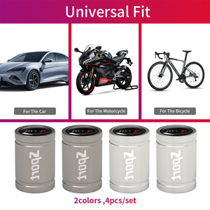 Tapas de vástago de válvula de neumático deportivo de aleación de aluminio pulido de ajuste Universal coloridas <span class=keywords><strong>para</strong></span> coches, camiones, motocicletas, bicicletas y triciclos - Product Image 3