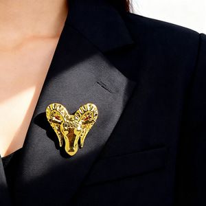 Broches de los 12 signos del zodiaco, los más vendidos transfronterizos, accesorios exquisitos, modernos y personalizados, insignias, cumpleaños - Product Image 3