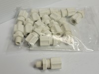 PLC NEW LOT OF 15 JACO CONNECTOR COUPLING FITTING 10-8-4-P-PG 1/2"TUBE 1/4"MNPT Warranty Product