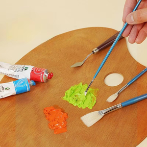 <span class=keywords><strong>Palette</strong></span> à <span class=keywords><strong>peinture</strong></span> à l'<span class=keywords><strong>huile</strong></span> en bois Giorgione 20*30CM, forme ovale, <span class=keywords><strong>palette</strong></span> de <span class=keywords><strong>peinture</strong></span> acrylique pour artistes - Product Image 4