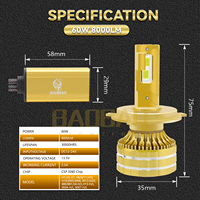 BAOBAO BB2190 Super brillante 150W 350W 50000lm CANbus H1 H3 H4 H7 H11 9005 4300K Bombilla LED faro para coche blanco cálido