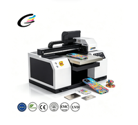 Imprimante à plat UV A3 commerciale, vitesse d'impression rapide, imprimante à jet d'encre UV pour la personnalisation d'étiquettes, de cartes et de souvenirs, garantie 1 an