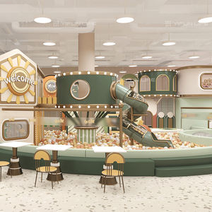 ملعب داخلي جذاب ومفضل للأطفال، منطقة ألعاب لينة مناسبة لمطاعم الأطفال - Product Image 2